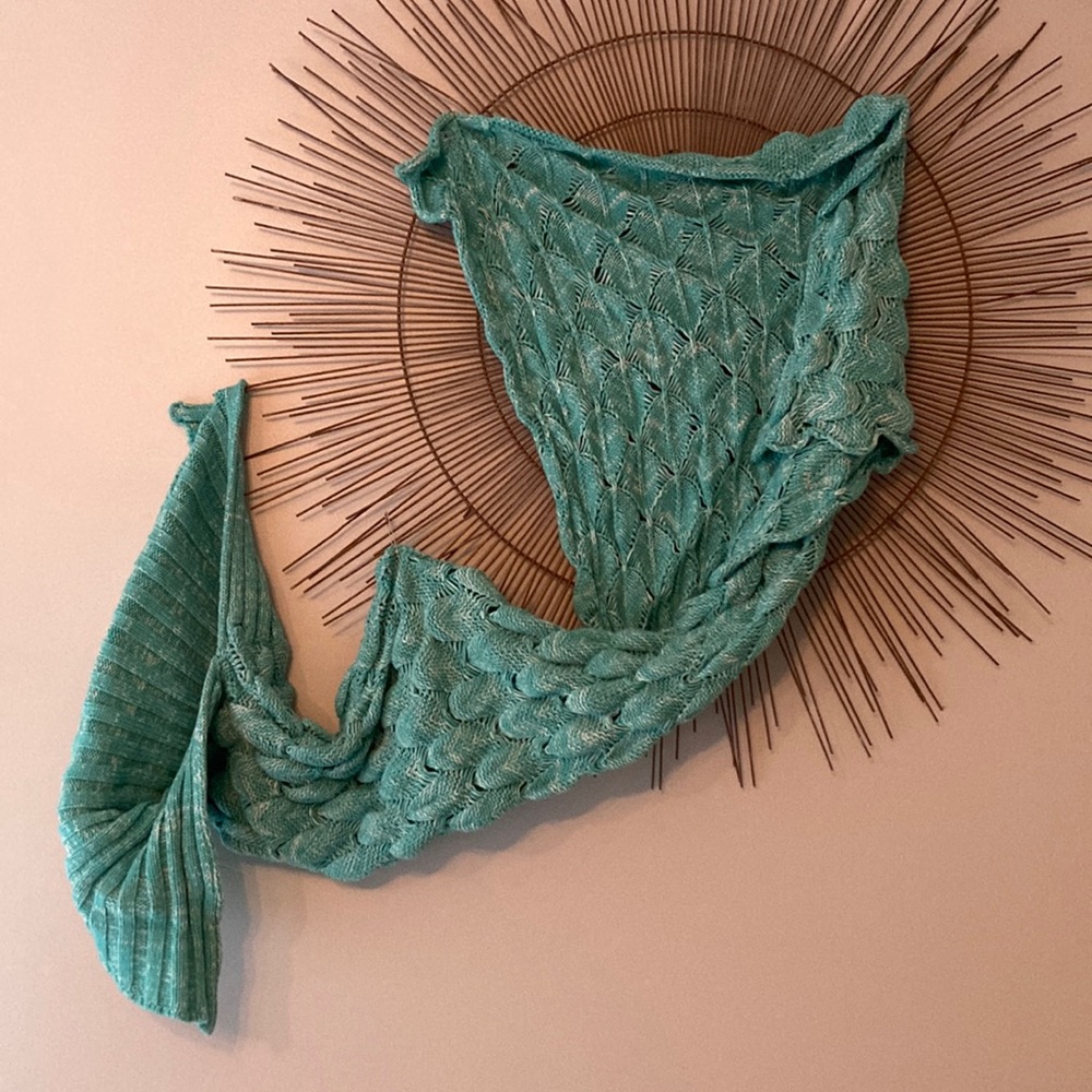 Mermaid tail blanket